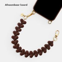 Selencia Lova Hartjes Polskoord - Chocolate Brown