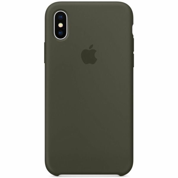 Apple Silicone Backcover iPhone X - Dark Olive