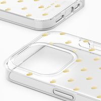 iDeal of Sweden Clear Case iPhone 15 Pro Max - Golden Hearts