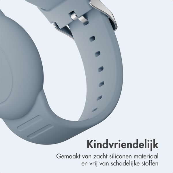 imoshion AirTag Kinderarmband - Houder voor Apple AirTag - One Size - Grayish Blue