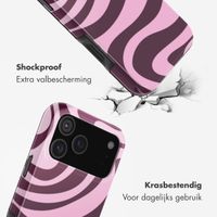 Selencia Vivid Backcover Apple iPhone 18 Pro - Wavy Swirl Pink Plum
