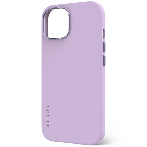 Decoded Silicone Backcover MagSafe iPhone 15 - Paars