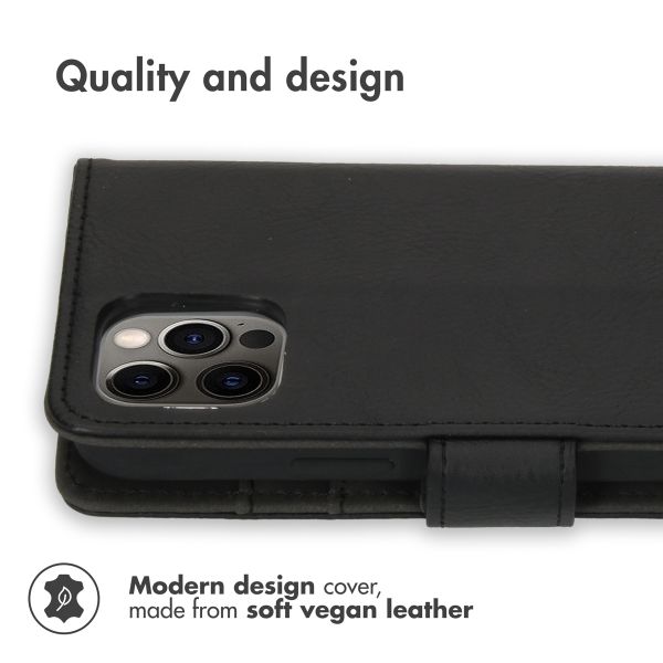 imoshion Luxury Bookcase Apple iPhone 12 (Pro) - Black