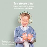 imoshion Draadloze Kinderkoptelefoon Dino - Decibelbegrenzer - Met AUX kabel - Brown / Orange