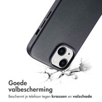 Accezz MagSafe Leather Backcover Apple iPhone 15 - Onyx Black