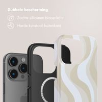 Selencia Vivid Backcover met MagSafe Apple iPhone 15 Pro Max - Desert Waves Beige