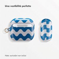 Selencia Vivid Case  Apple Airpods 4 - Wave Vibes Classic Blue