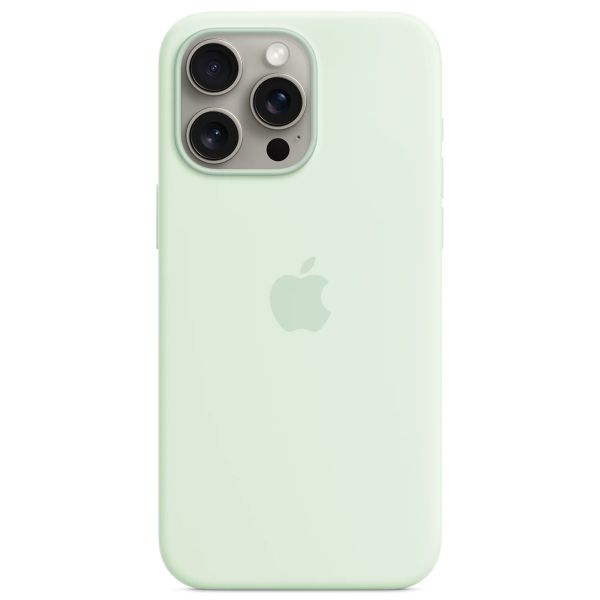 Apple Silicone Backcover MagSafe Apple iPhone 15 Pro Max - Soft Mint