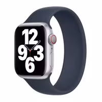 Apple Siliconen solobandje Apple Watch | 44/45/46/49 mm - Maat 3 - Storm Blue