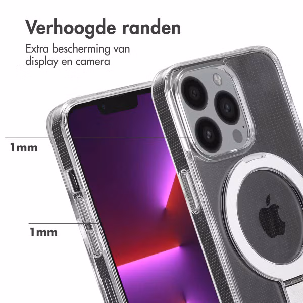 Accezz Ring Stand Backcover met MagSafe Apple iPhone 13 Pro - Transparant