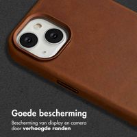 Accezz Vintage Leather Magsafe Backcover Apple iPhone 14 - Tabacco Cognac