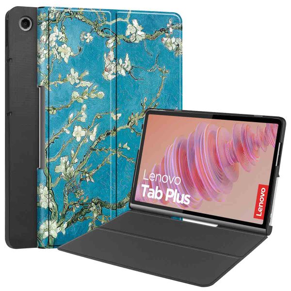 imoshion Design Bookcase Lenovo Tab Plus - Green Plant