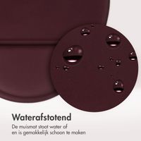 imoshion Ergonomische muismat - Muismat met polssteun - 30 x 25 cm - Bordeaux