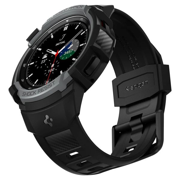 Spigen Rugged Armor™ Pro Case Samsung Galaxy Watch 4 - 46 mm - Charcoal Gray