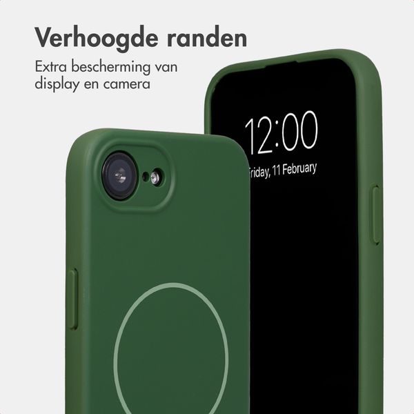 Accezz Grip Backcover met MagSafe Apple iPhone 17e / 16e - Donkergroen