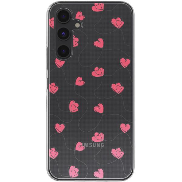 imoshion  Design hoesje Samsung Galaxy A54 - Dusty Rose Connected Hearts