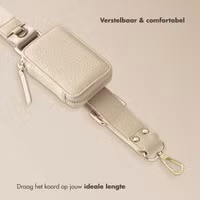 Selencia Telefoonkoord met Klein Tasje - Beige