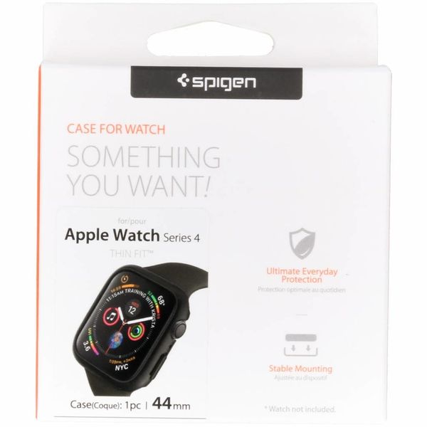 Spigen Thin Fit™ Case Apple Watch Series 4 / 5 / 6 / SE - 44 mm - Zwart