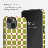 Selencia Vivid Backcover Apple iPhone 14 - Check This Olive