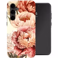 Selencia Vivid Backcover Samsung Galaxy S24 FE - Vintage Peony