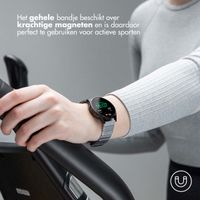 Selencia Stalen magnetisch bandje Apple Watch Series 1 t/m 9 / SE (38/40/41 mm) | Series 10 / 11 (42 mm) - Zilver