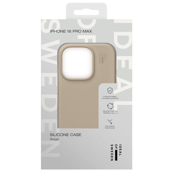 iDeal of Sweden Silicone Case iPhone 16 Pro Max - Beige