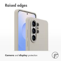 Accezz Liquid Silicone Back Cover with MagSafe Samsung Galaxy S26 Ultra - Stone