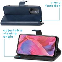 imoshion Luxe Bookcase Oppo A74 (5G) / A54 (5G) - Donkerblauw