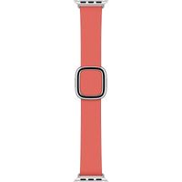 Apple Leather Band Modern Buckle Apple Watch Series 1 t/m 9 / SE (38/40/41 mm) | Series 10 (42 mm) - Maat L - Roze