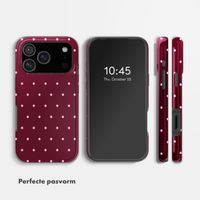 Selencia Vivid Backcover Apple iPhone 17 Pro - Happy Dots Burgundy