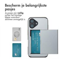 imoshion Backcover met pasjeshouder Apple iPhone 16 - Grijs