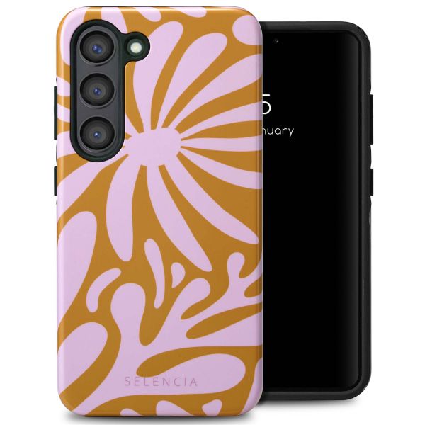 Selencia Vivid Tough Backcover Samsung Galaxy S23 - Modern Bloom Pink