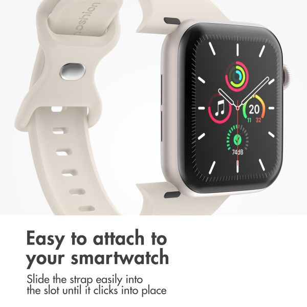 imoshion Silicone⁺ Strap Apple Watch | 44/45/46/49 mm - Size M/L - Starlight