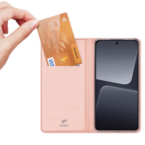 Dux Ducis Slim Softcase Bookcase Xiaomi 13 - Rosé Goud