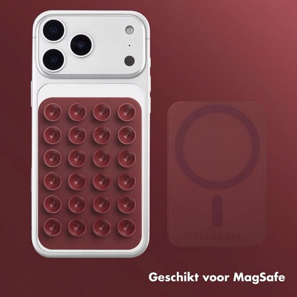 Selencia MagSafe zuignap telefoonhouder - Terracotta