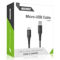 Accezz Micro-USB naar USB kabel - 1 meter - Zwart