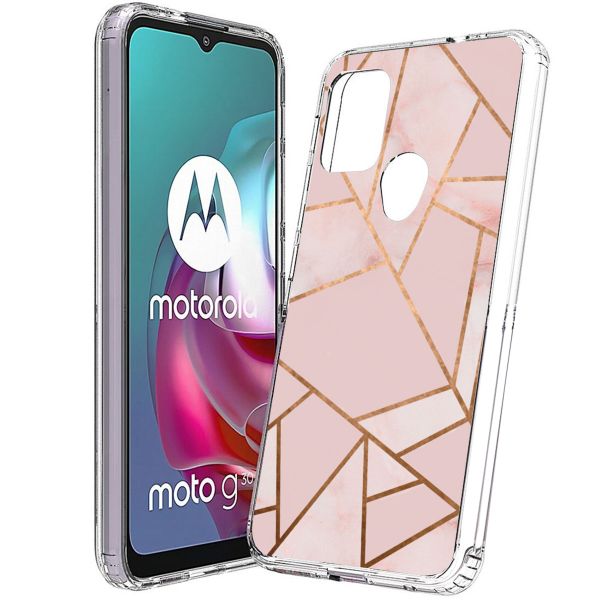 imoshion Design hoesje Motorola Moto G30 / G20 / G10 (Power) - Pink Graphic