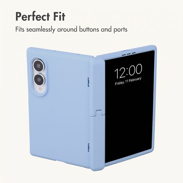 imoshion Colour Back Cover with Stand Samsung Galaxy Z Fold 8 - Light Blue