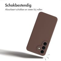 Accezz Liquid Silicone Backcover met MagSafe Samsung Galaxy S26 FE - New Tea Brown