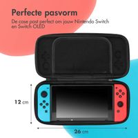 imoshion Nintendo Switch case - Hoes voor de Nintendo Switch / Switch OLED - Blauw / Rood