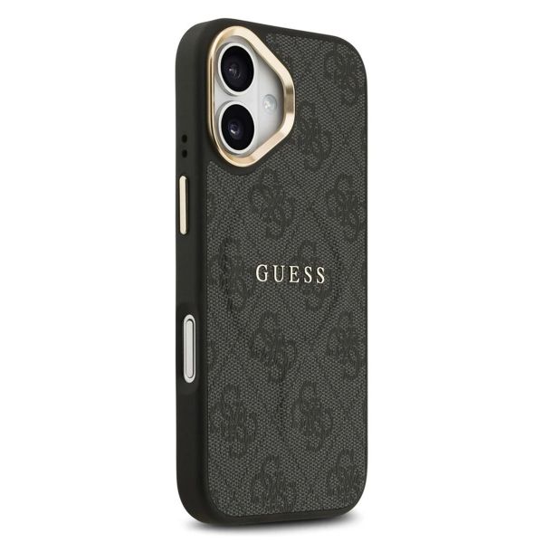 Guess Classic 4G Logo Backcover met MagSafe Apple iPhone 17 - Zwart
