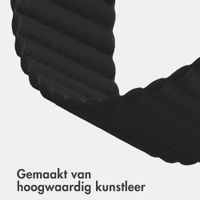 imoshion Magnetisch kunstleren bandje Apple Watch | 38/40/41/42 mm - Zwart