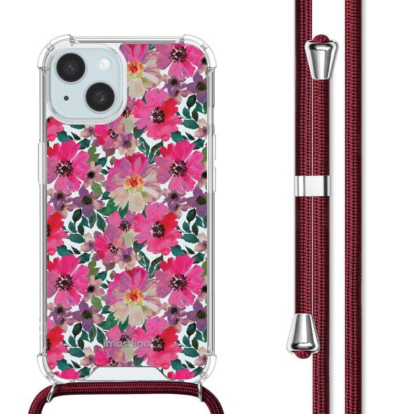 imoshion Design hoesje met koord Apple iPhone 15 - Flower Water
