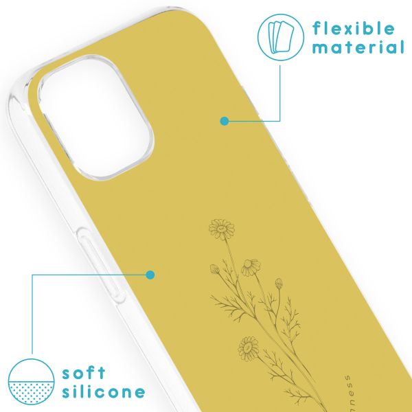 imoshion Design hoesje iPhone 13 - Floral Lime