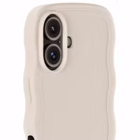 Holdit Wavy Case Apple iPhone 16 - Light Beige