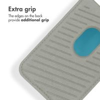 Accezz Leather Card Holder - Compatible with MagSafe and Qi2 - Light Grey