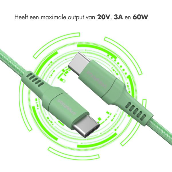 imoshion Braided USB-C naar USB-C kabel - 2 meter - Groen