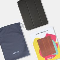 Accezz Leather Trifold Bookcase Apple iPad 11 (2025) 11 inch A16 / iPad 10 (2022) 10.9 inch - Zwart