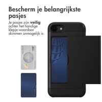 imoshion Backcover met pasjeshouder Apple iPhone SE (2022 / 2020) / 8 / 7 - Zwart