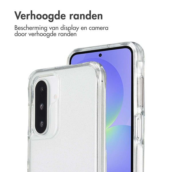 imoshion Clear Glitter Backcover Samsung Galaxy A36 / A56 - Zilver